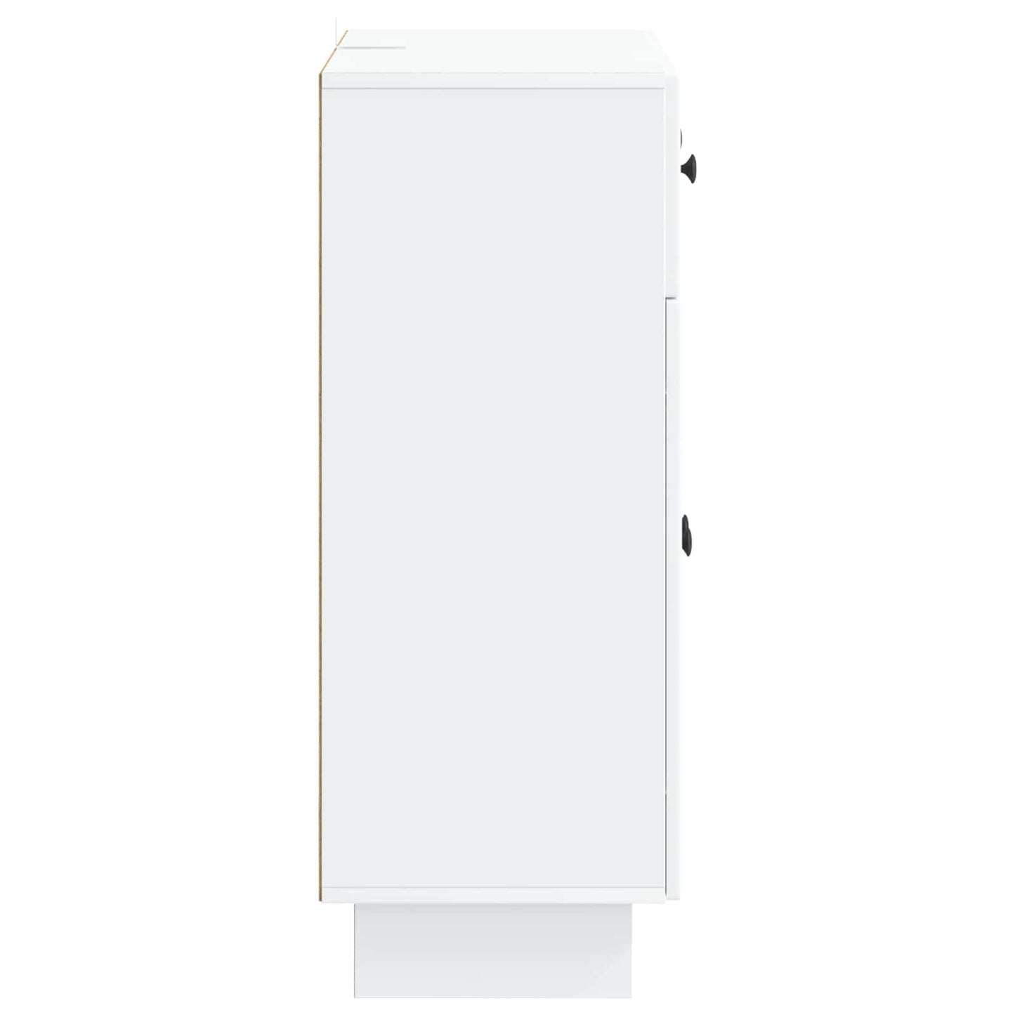 Serviesskap med skuff Hvit 66 x 34,5 x 90 cm Konstruert tre