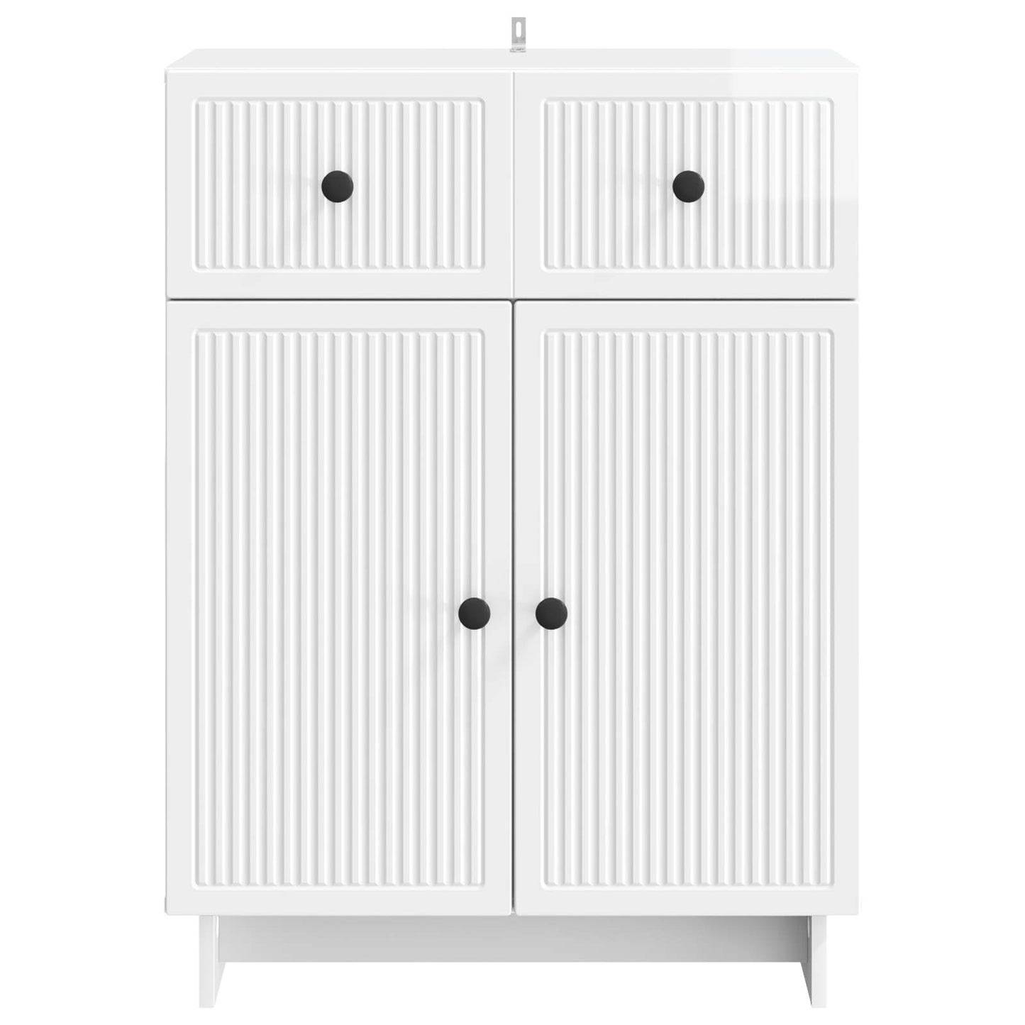 Serviesskap Høgglans hvit 66 x 34,5 x 90 cm Konstruert tre