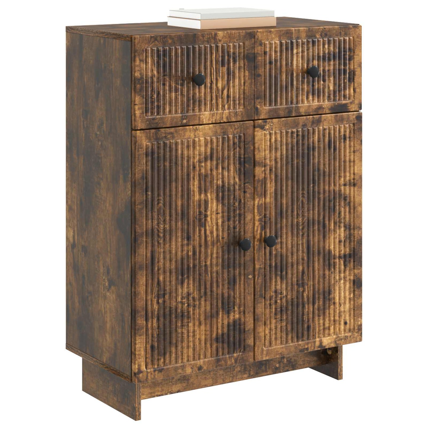 Serviesskap med skuff Røkt Eik 66 x 34,5 x 90 cm Konstruert tre