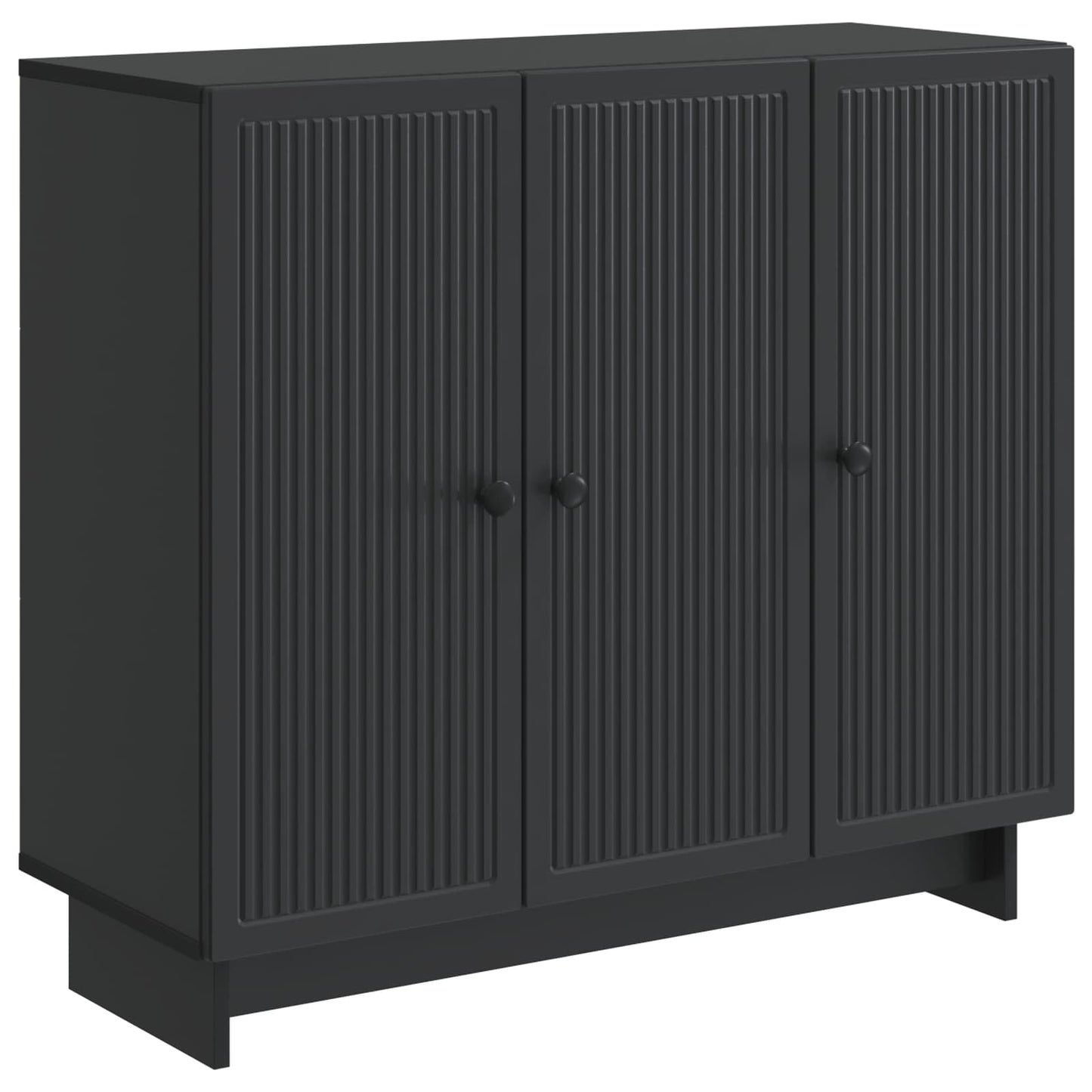 Serviesskap Svart 89 x 34,5 x 80 cm Konstruert tre