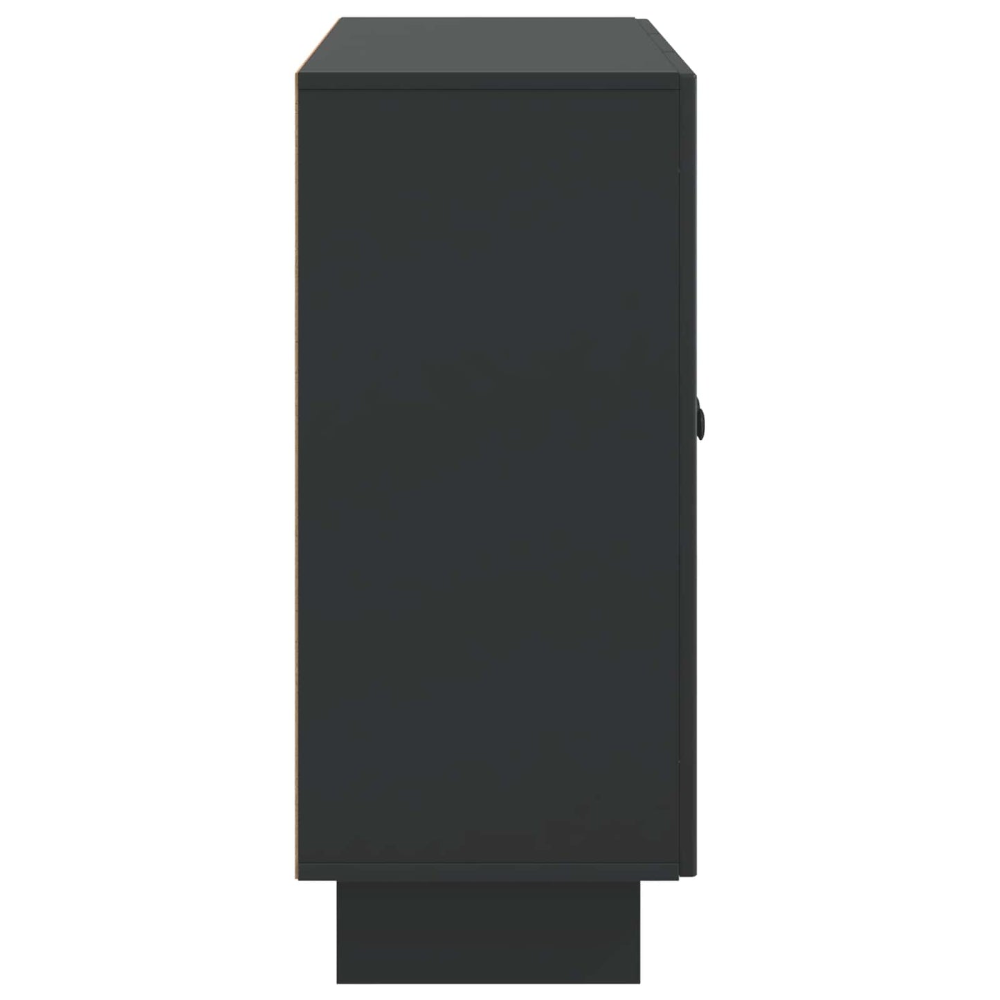 Serviesskap Svart 89 x 34,5 x 80 cm Konstruert tre