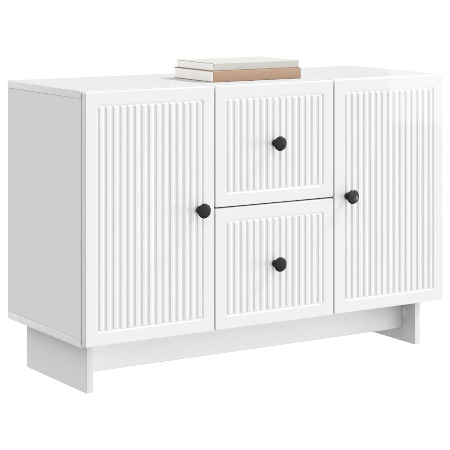 Serviesskap Høgglans hvit 89 x 34,5 x 60 cm Konstruert tre