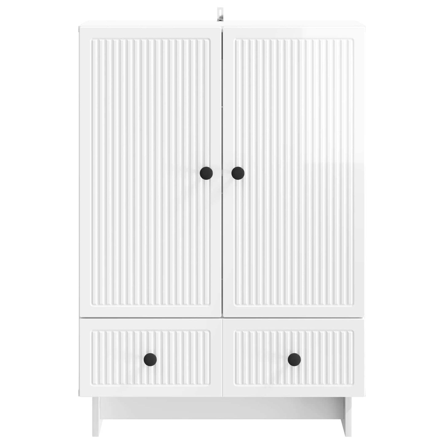 Serviesskap Høgglans Hvit 66 x 34,5 x 95 cm Konstruert tre