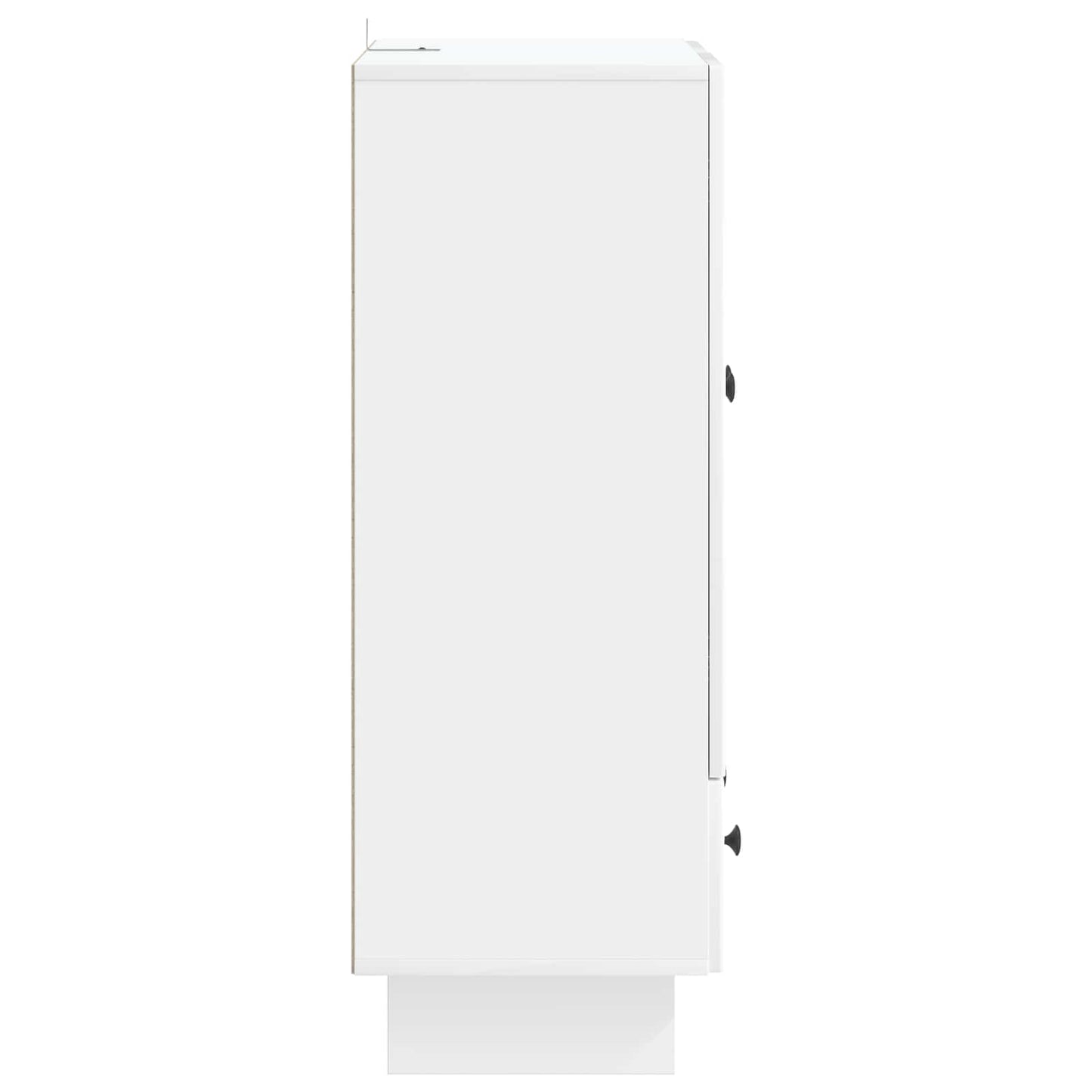 Serviesskap Høgglans Hvit 66 x 34,5 x 95 cm Konstruert tre