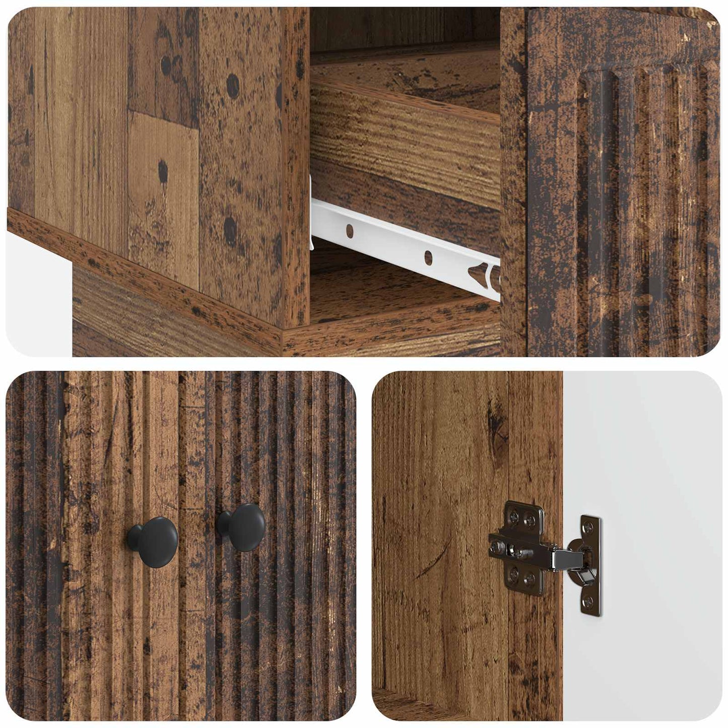 Serviesskap Gammelt tre 66 x 34,5 x 95 cm Konstruert tre