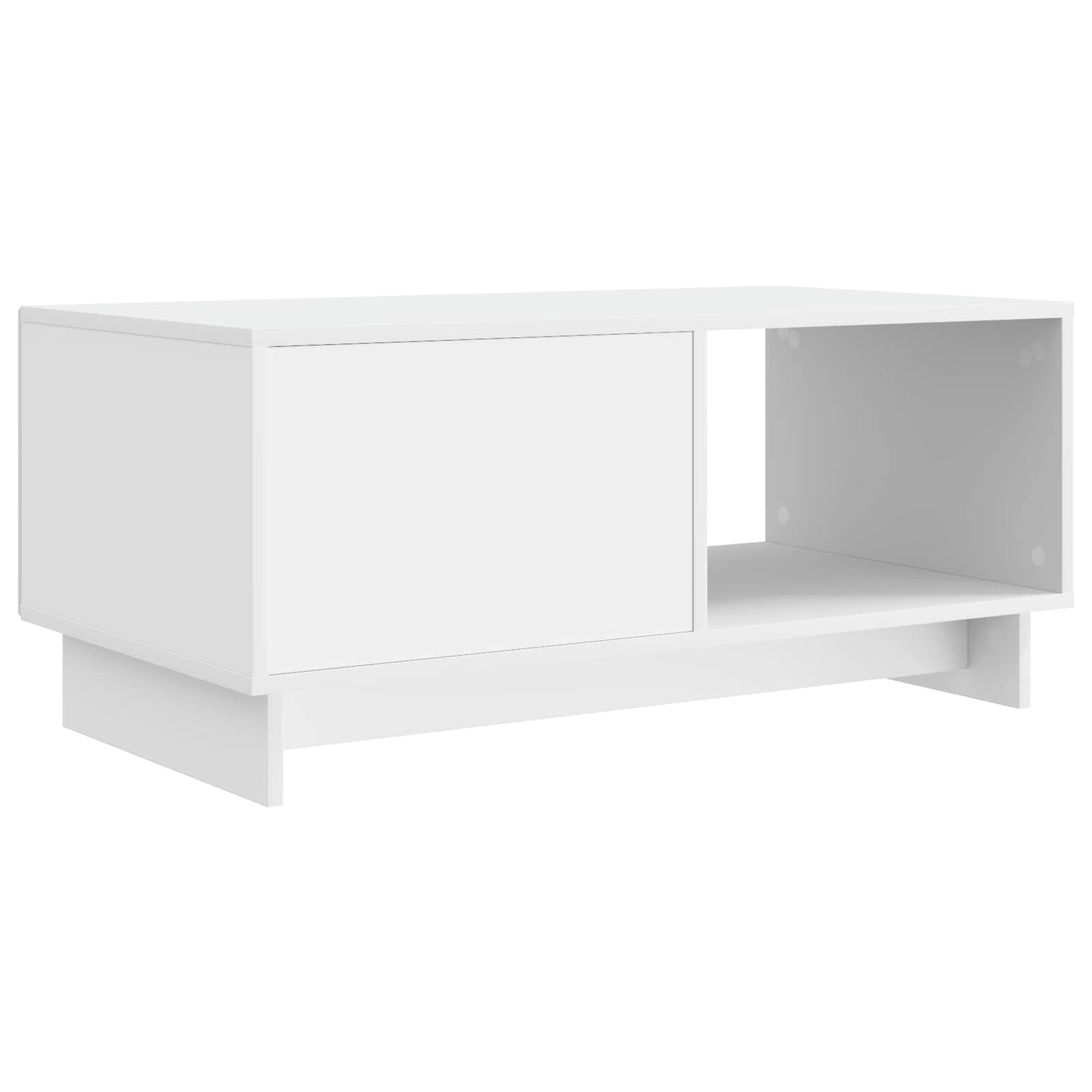 Kaffebord Hvit 90 x 50 x 40 cm Konstruert tre