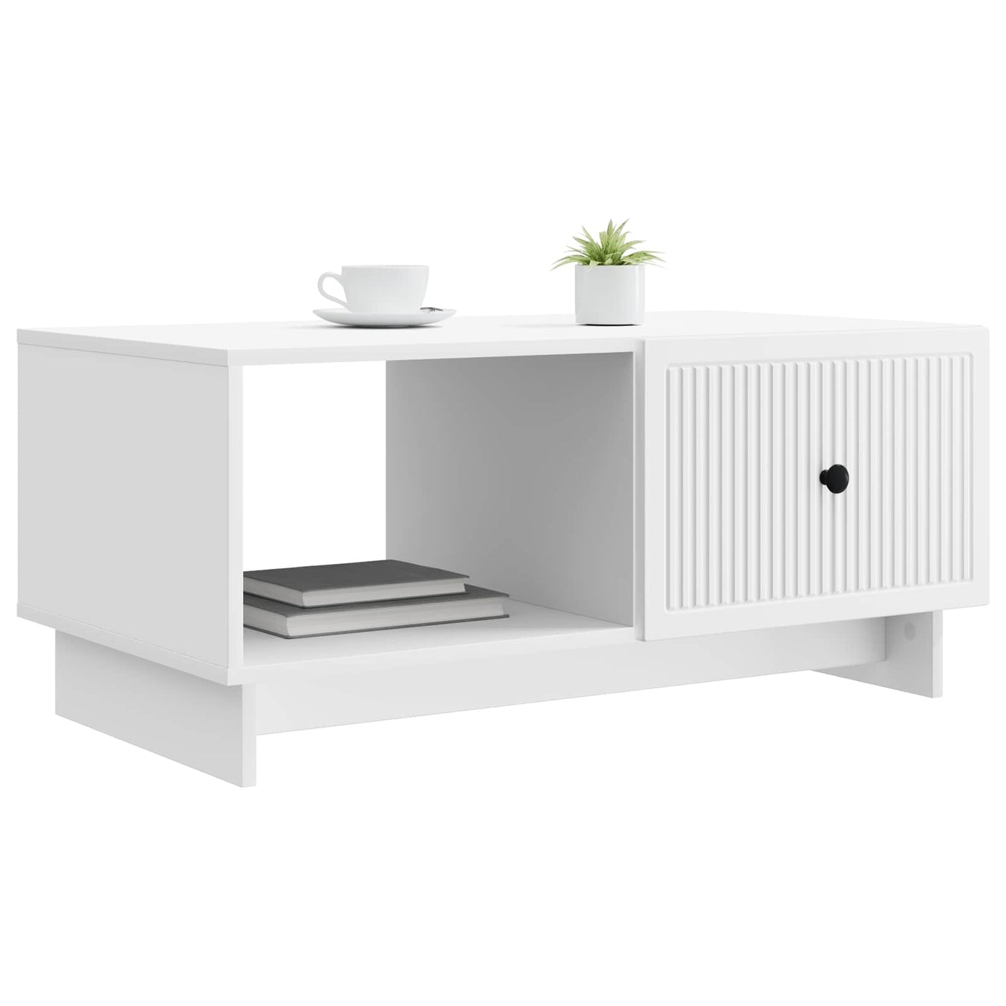 Kaffebord Hvit 90 x 50 x 40 cm Konstruert tre