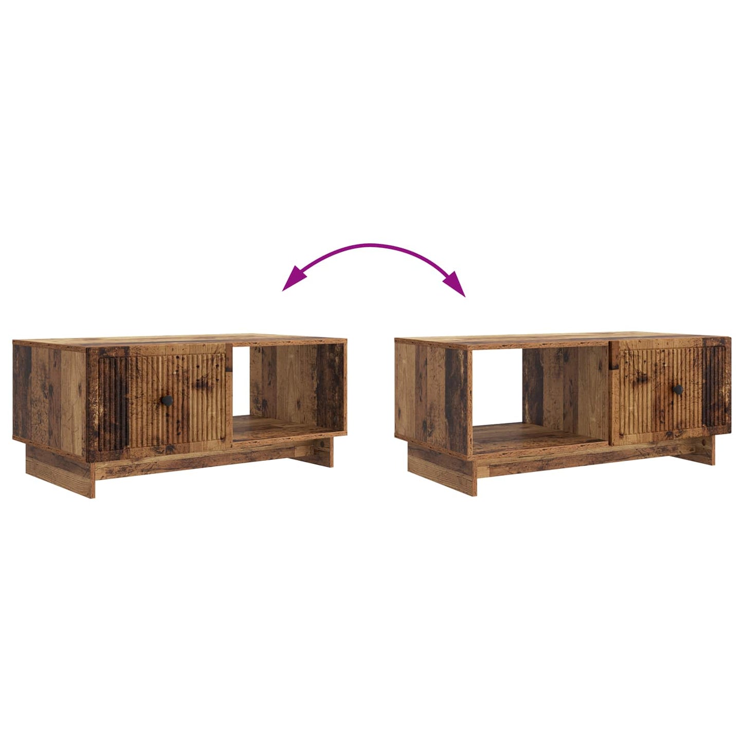 Kaffebord Gammelt tre 90 x 50 x 40 cm Konstruert tre