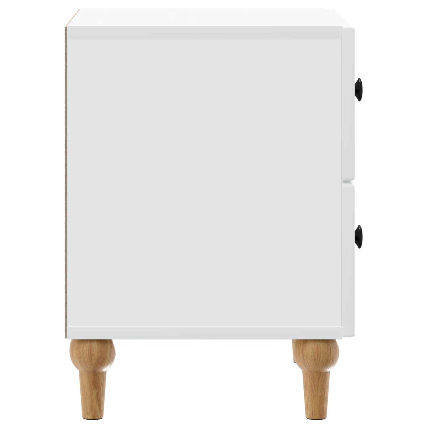 Nattbordskap 2 pcs Hvit 43 x 34,5 x 48 cm Konstruert tre