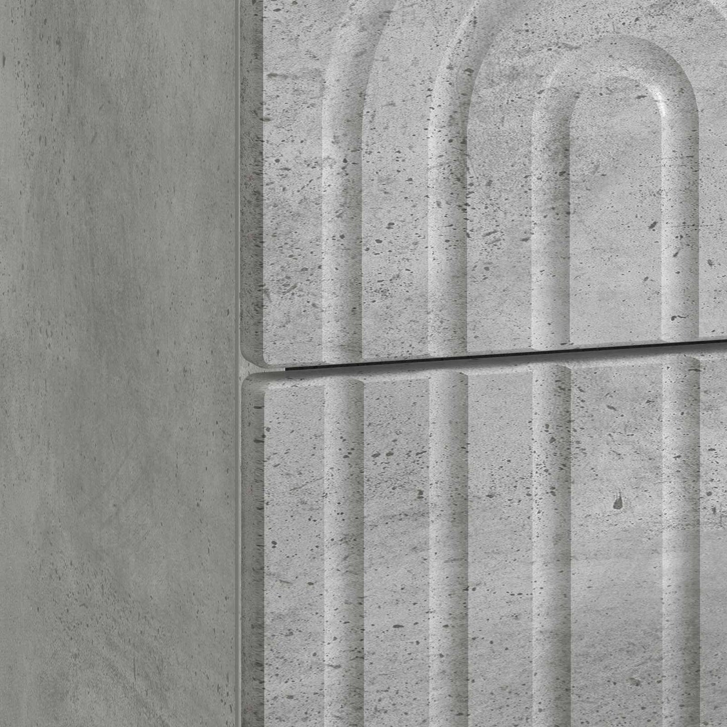 Nattbordskap 2 pcs Betonggrå 43 x 34,5 x 48 cm Konstruert tre