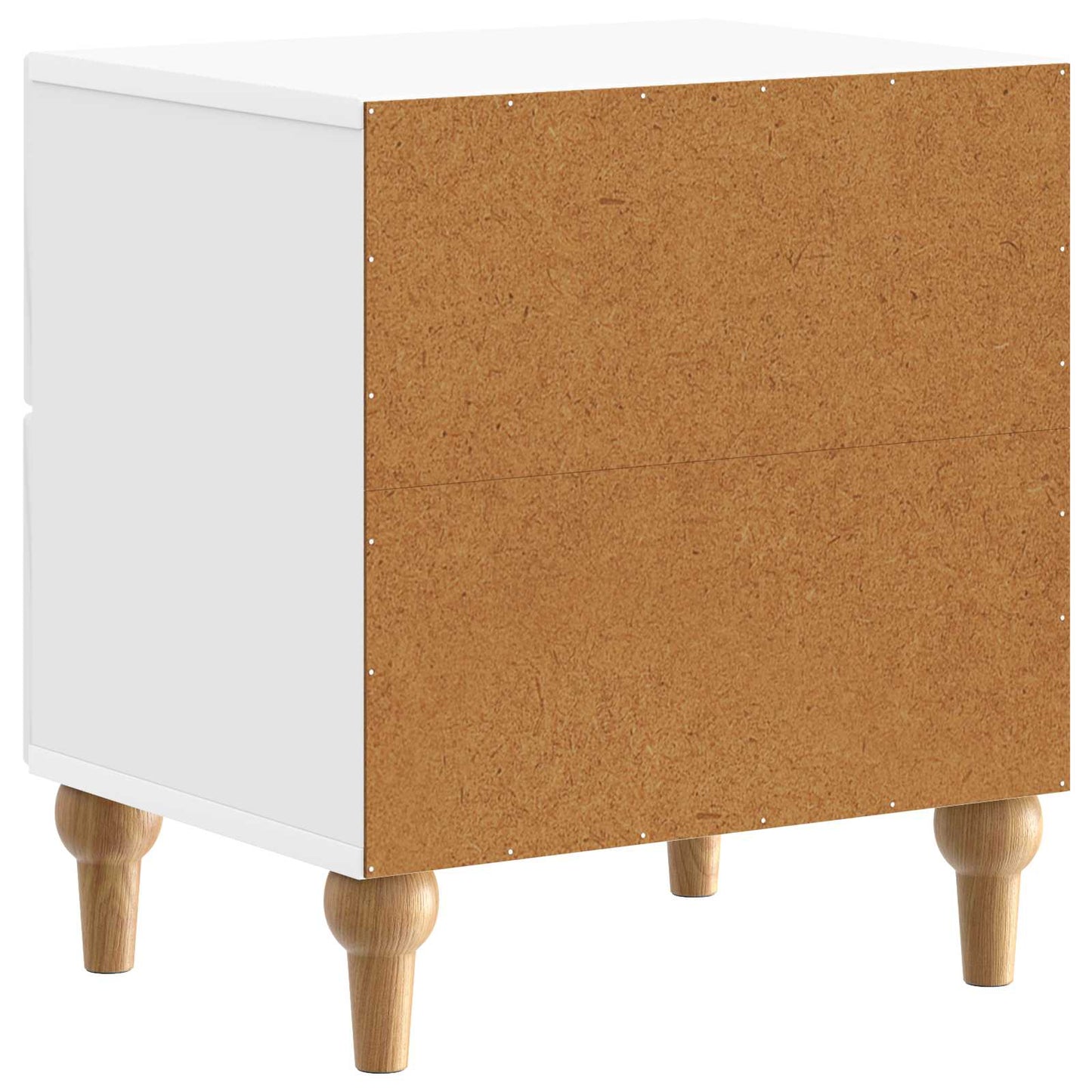 Nattbordskap Høgglans hvit 43 x 34,5 x 48 cm Konstruert tre