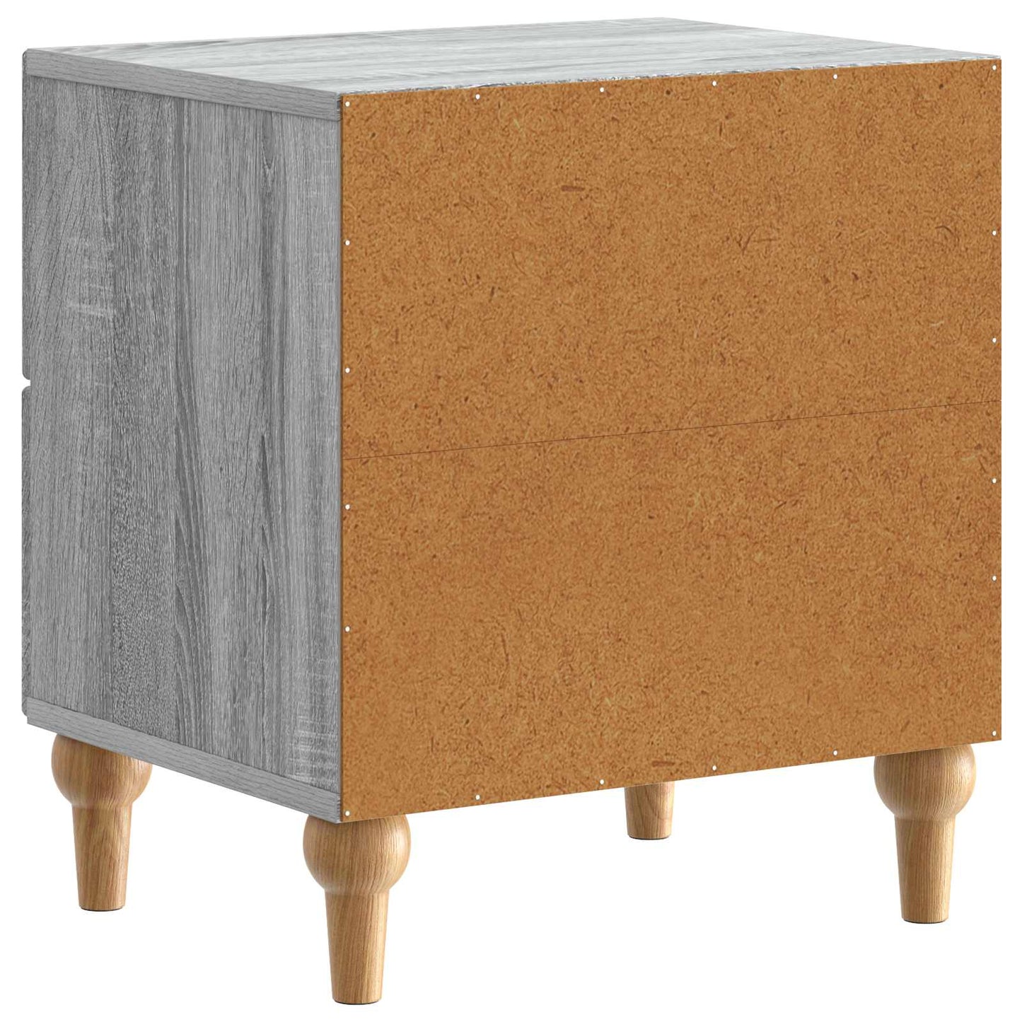 Nattbordskap 2 pcs Grå sonoma 43 x 34,5 x 48 cm Konstruert tre