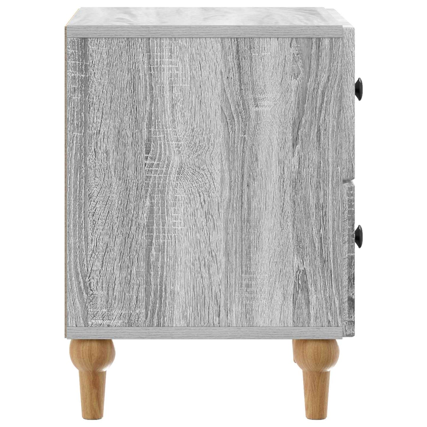 Nattbordskap 2 pcs Grå sonoma 43 x 34,5 x 48 cm Konstruert tre