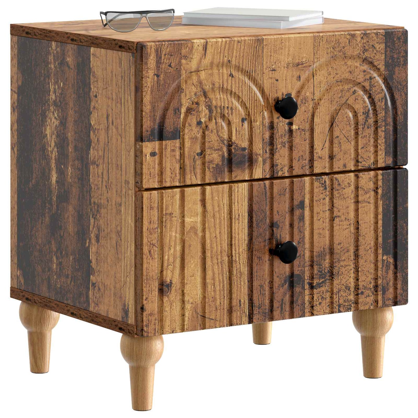 Nattbordskap Gammelt tre 43 x 34,5 x 48 cm Konstruert tre