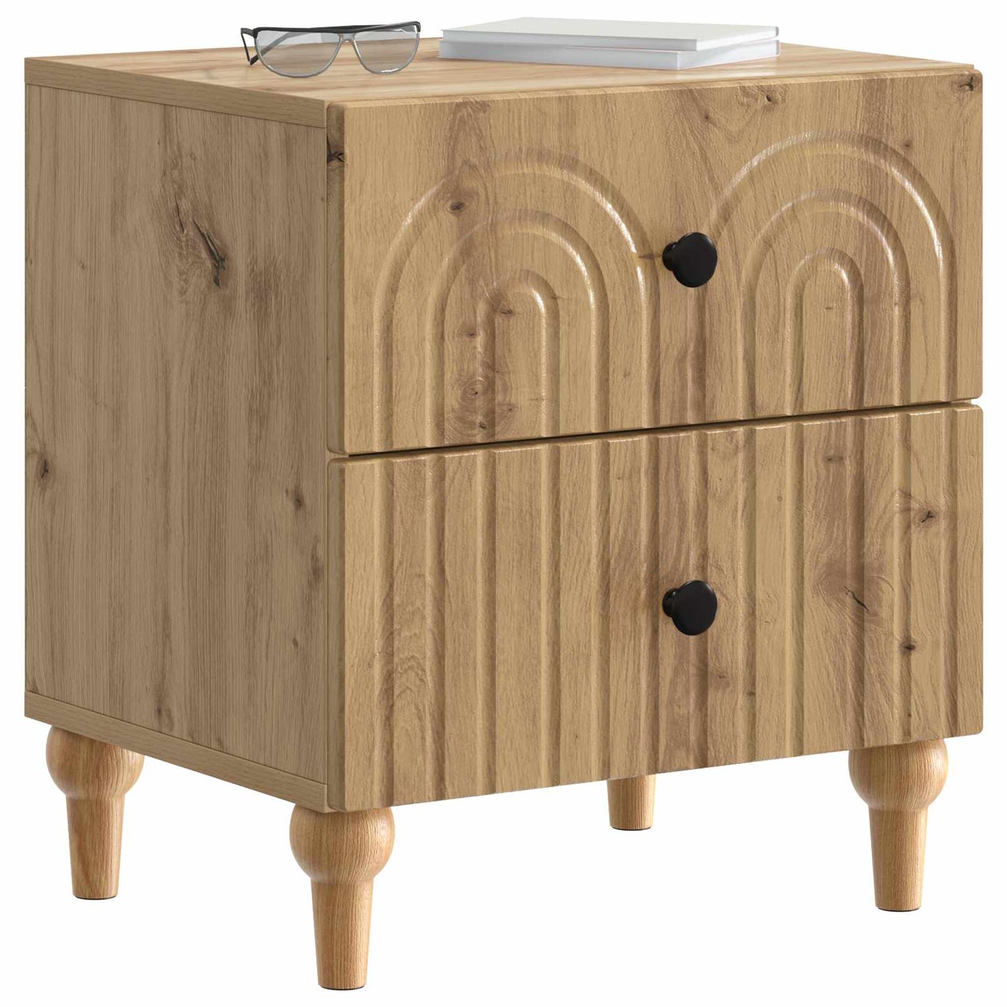 Nattbordskap 2 stk. Artisan eik 43 x 34,5 x 48 cm