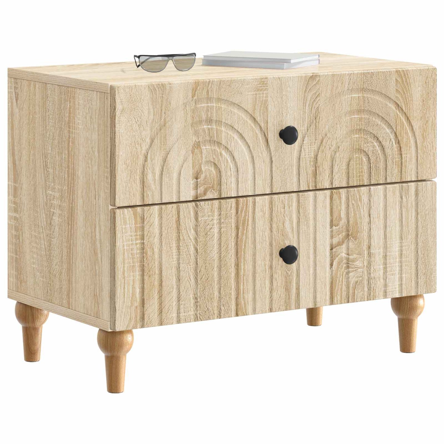 Nattbordskap Sonoma eik 62 x 34,5 x 48 cm Konstruert tre