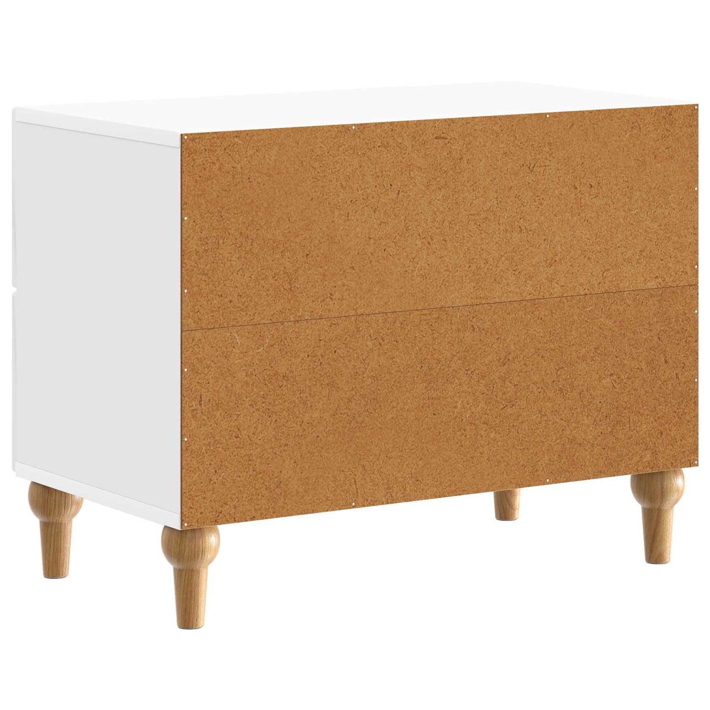 Nattbordskap Høgglans hvit 62 x 34,5 x 48 cm Konstruert tre