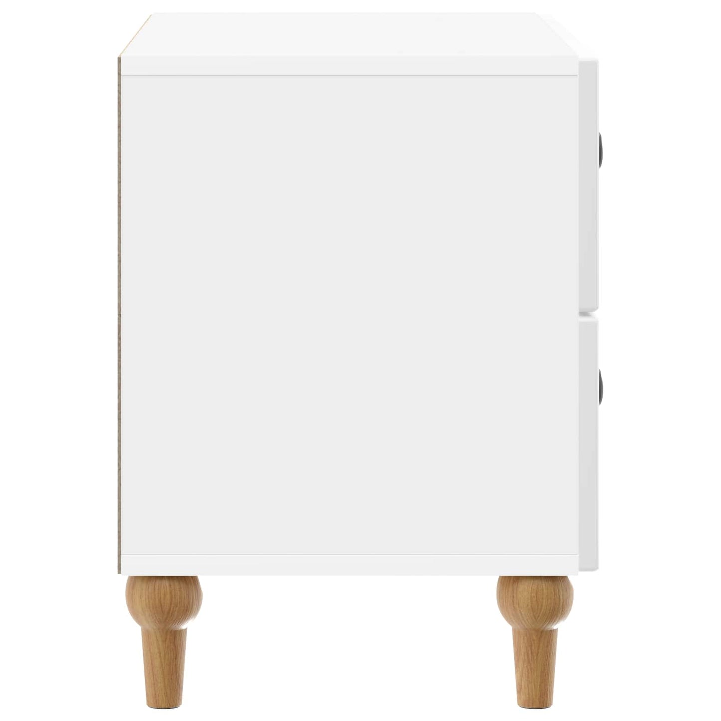 Nattbordskap Høgglans hvit 62 x 34,5 x 48 cm Konstruert tre