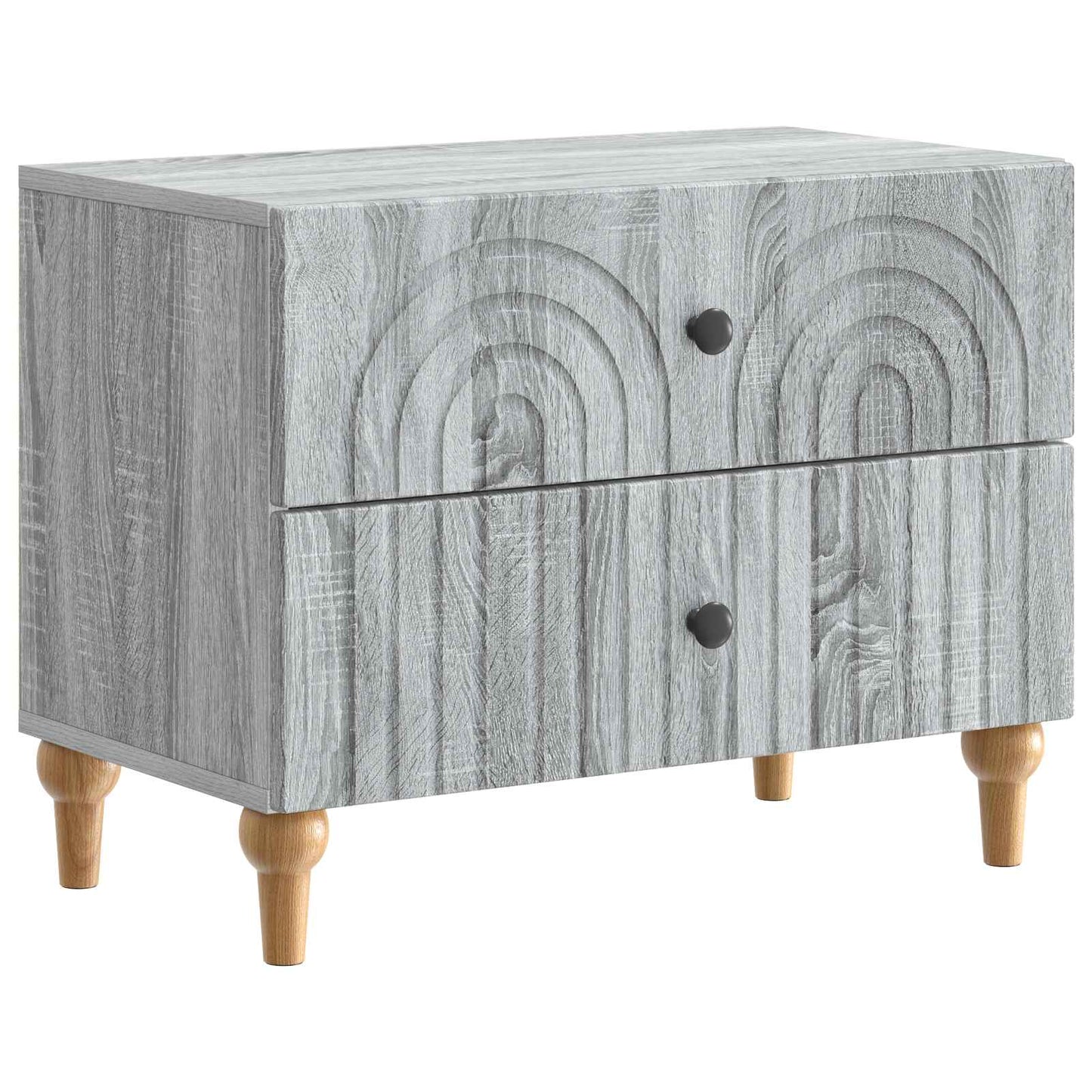 Nattbordskap Grå sonoma 62 x 34,5 x 48 cm Konstruert tre