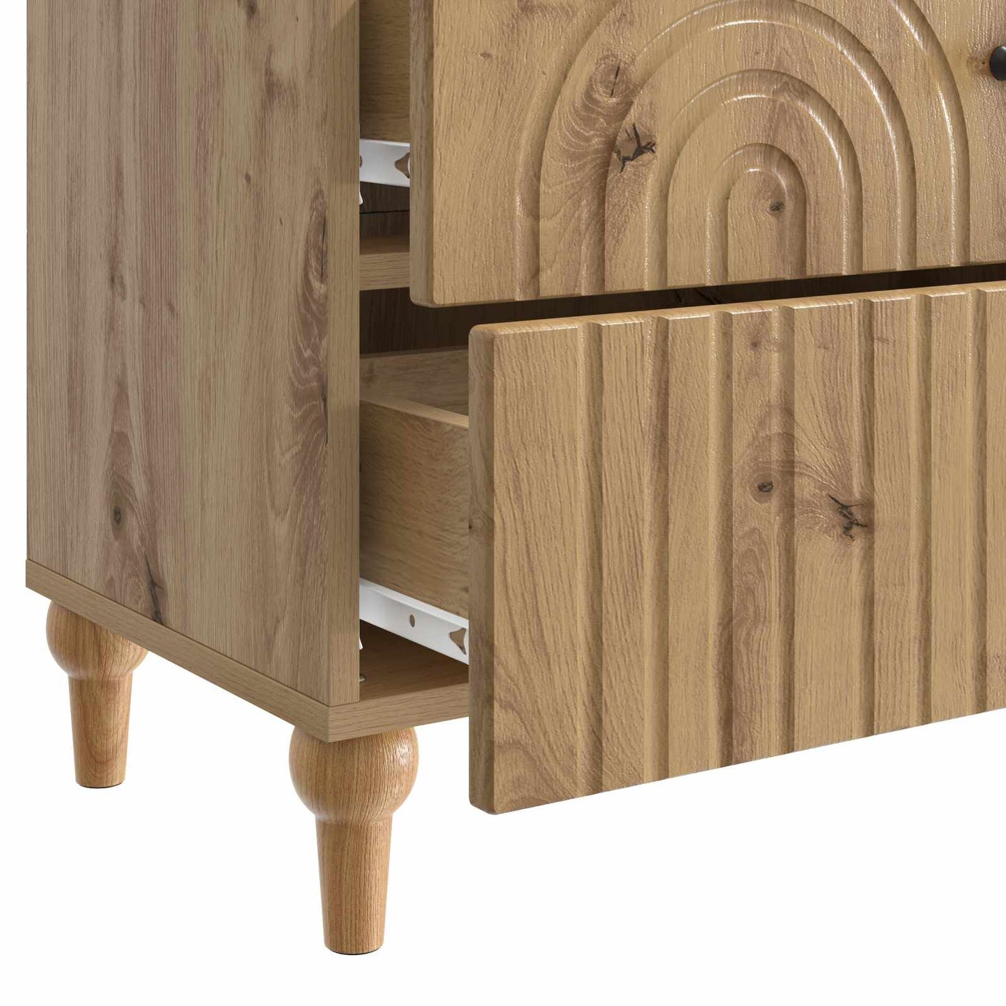 Nattbordskap Artisan eik 62 x 34,5 x 48 cm Konstruert tre