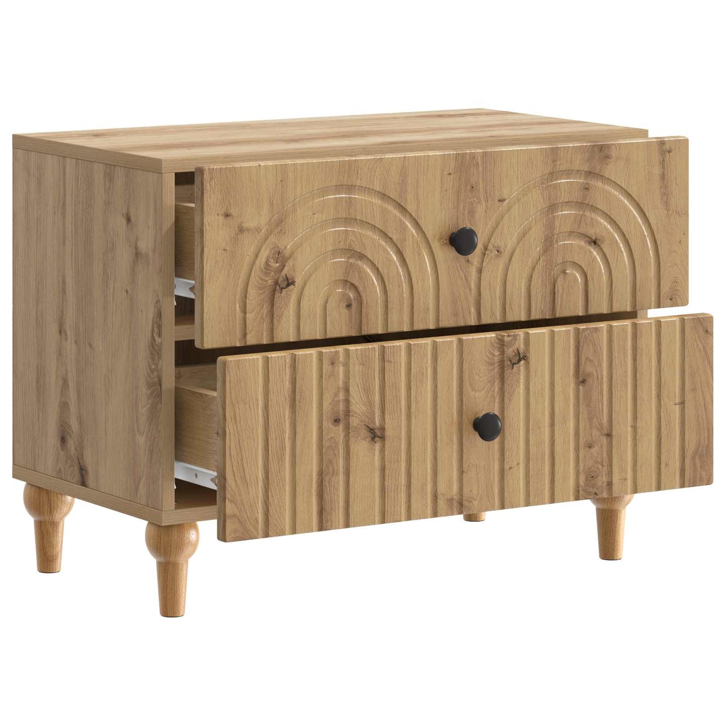 Nattbordskap Artisan eik 62 x 34,5 x 48 cm Konstruert tre