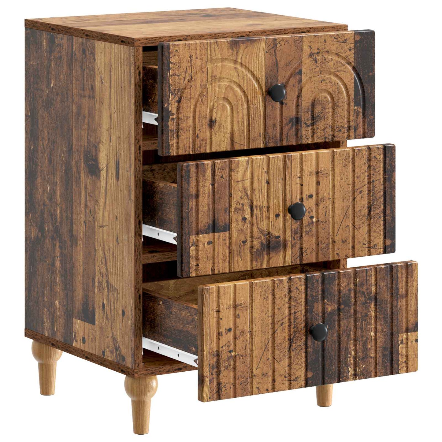 Nattbordskap Gammelt tre 43x 41 x 66,5 cm Konstruert tre