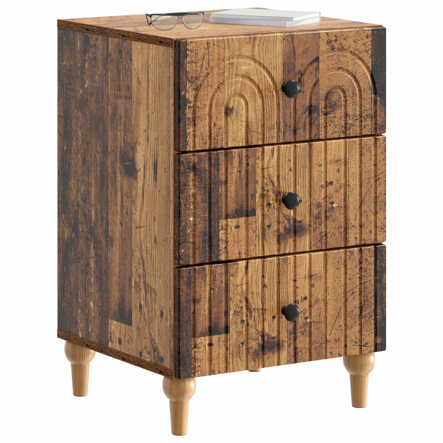 Nattbordskap Gammelt tre 43x 41 x 66,5 cm Konstruert tre