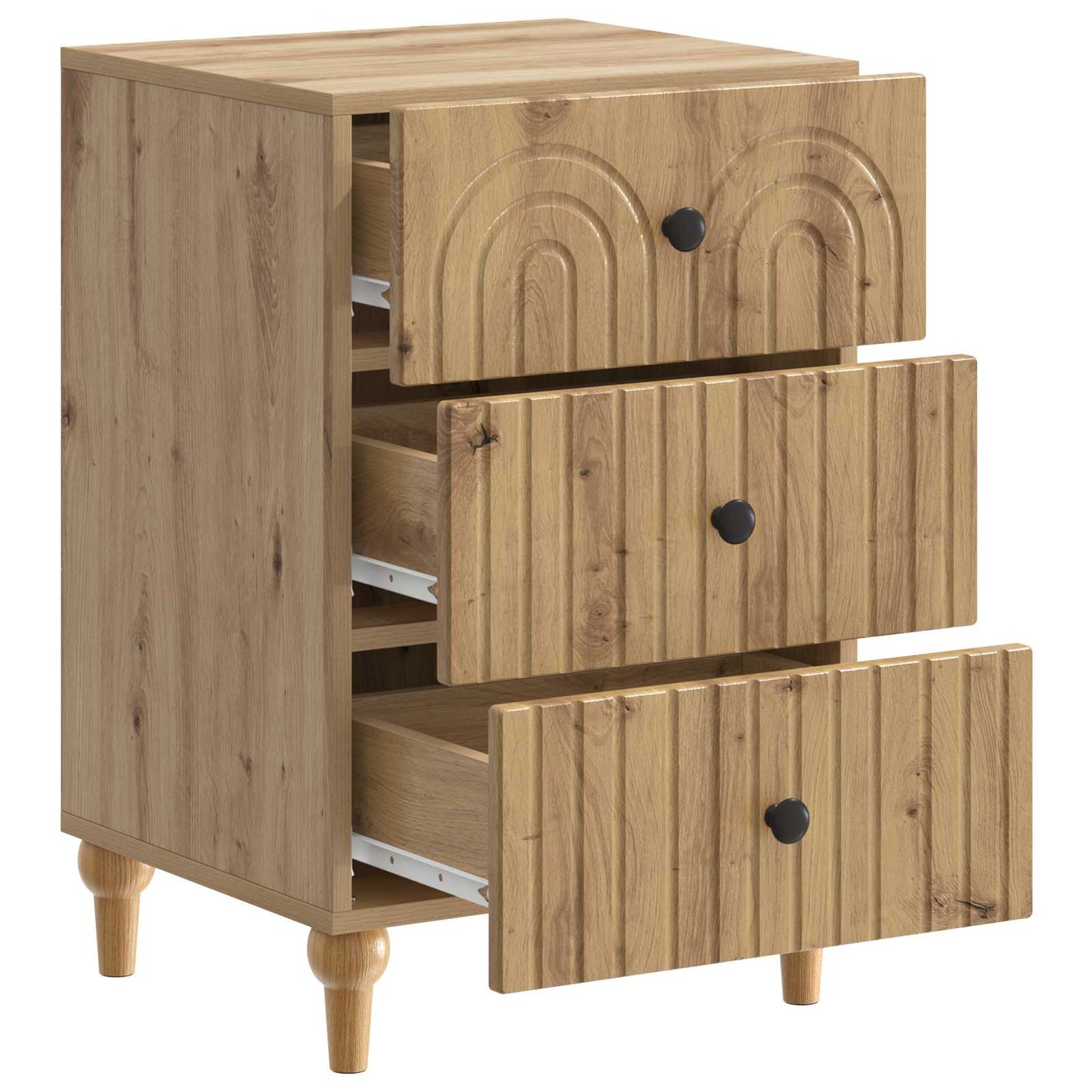 Nattbordskap Artisan eik 43x 41 x 66,5 cm Konstruert tre