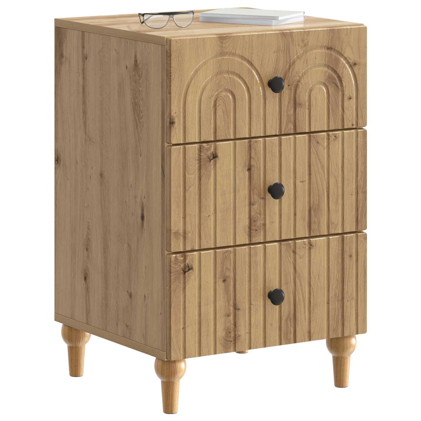 Nattbordskap Artisan eik 43x 41 x 66,5 cm Konstruert tre