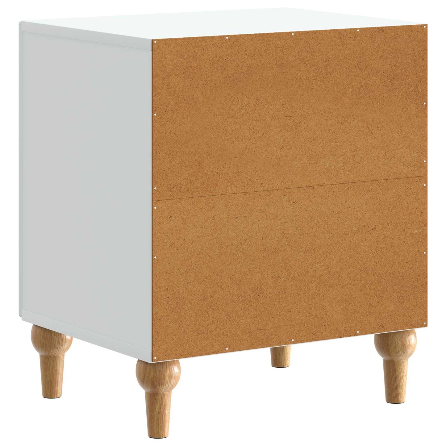 Nattbordskap Hvit 43 x 34,5 x 50 cm Konstruert tre