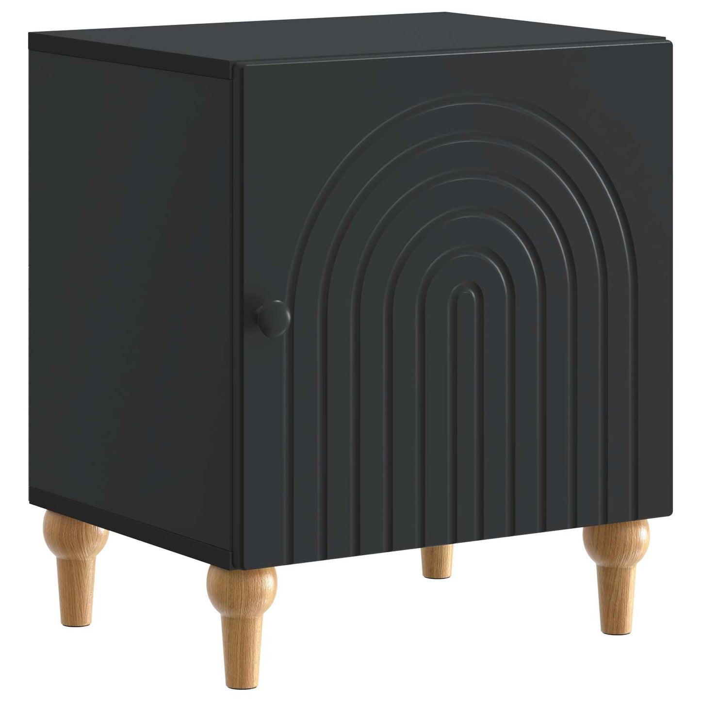 Nattbordskap 2 pcs Svart 43 x 34,5 x 50 cm Konstruert tre