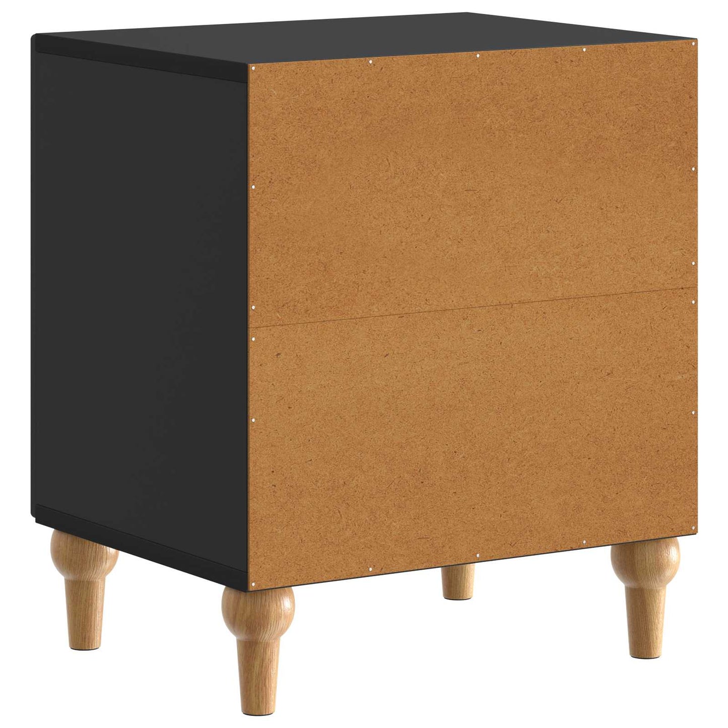 Nattbordskap 2 pcs Svart 43 x 34,5 x 50 cm Konstruert tre
