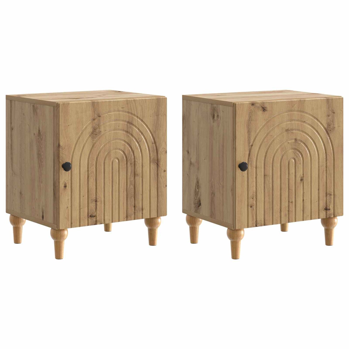 Nattbordskap 2 stk. Artisan eik 43 x 34,5 x 50 cm