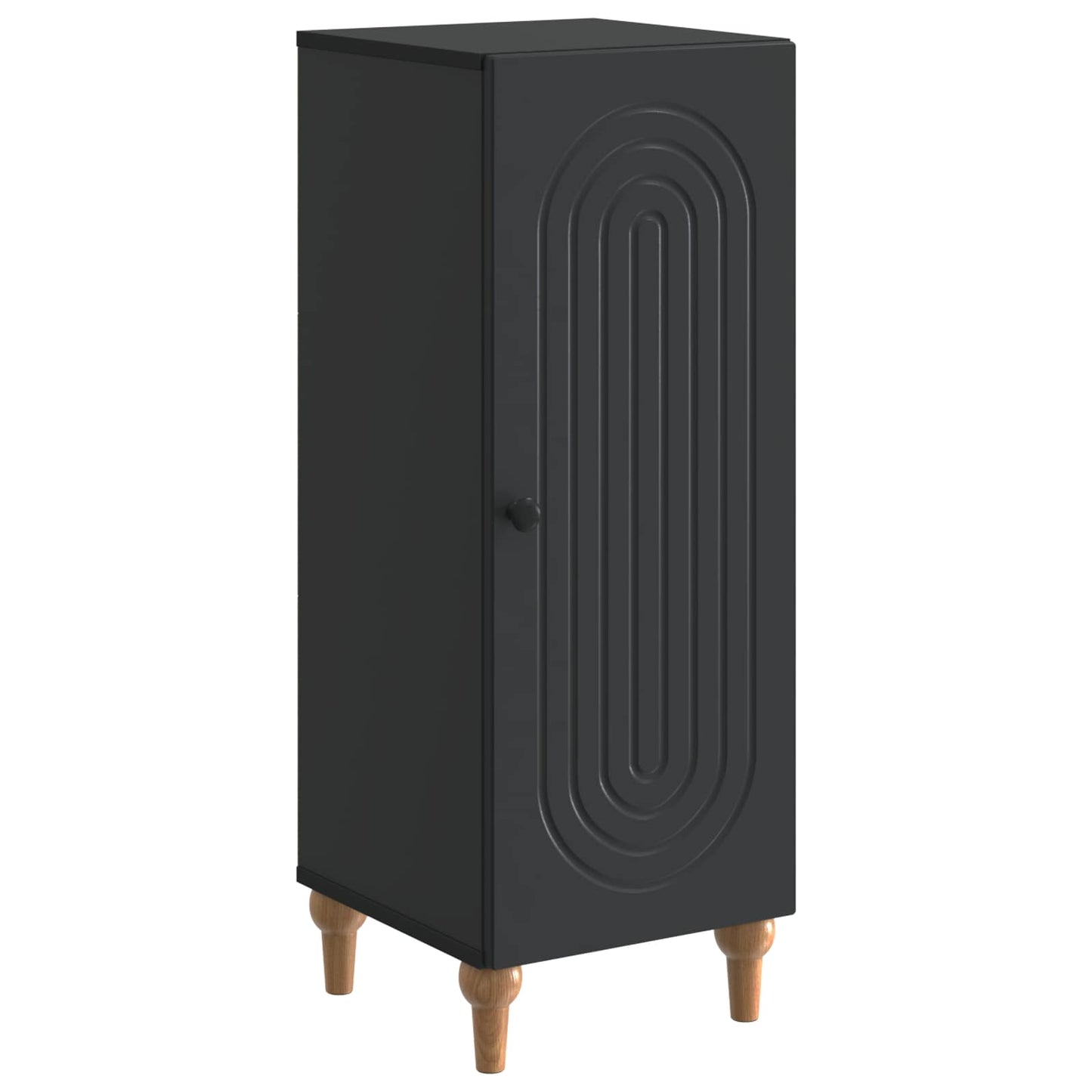 Serviesskap Svart 33 x 34,5 x 90 cm Konstruert tre