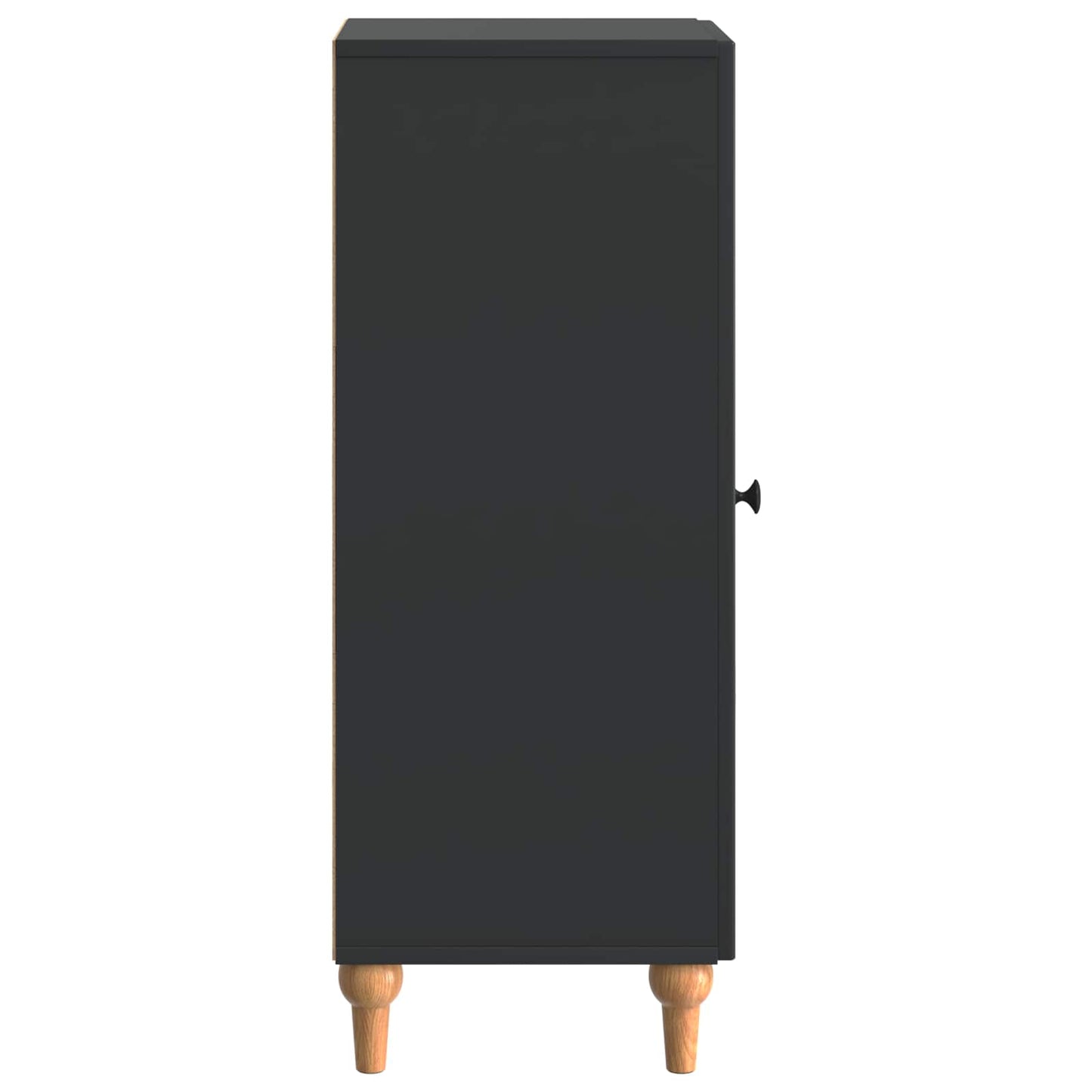 Serviesskap Svart 33 x 34,5 x 90 cm Konstruert tre