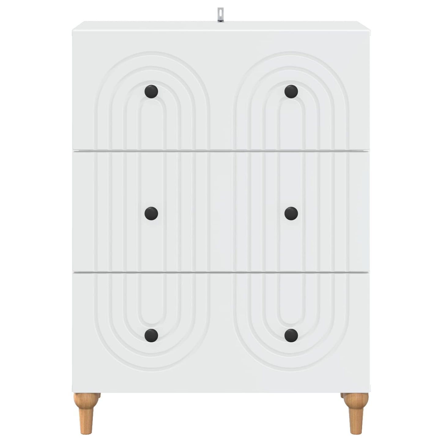 Skuffeskap Hvit 66 x 34,5 x 90 cm Konstruert tre