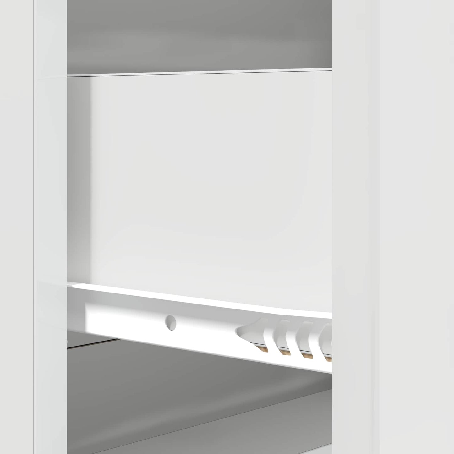 Skuffeskap Høgglans hvit 66 x 34,5 x 90 cm Konstruert tre