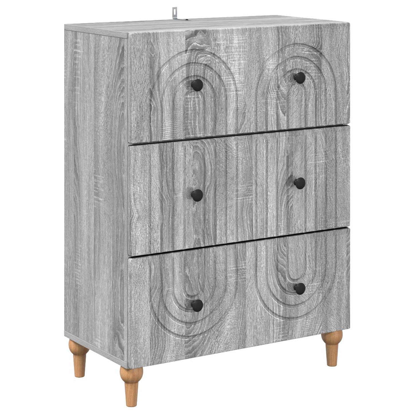 Skuffeskap Grå sonoma 66 x 34,5 x 90 cm Konstruert tre