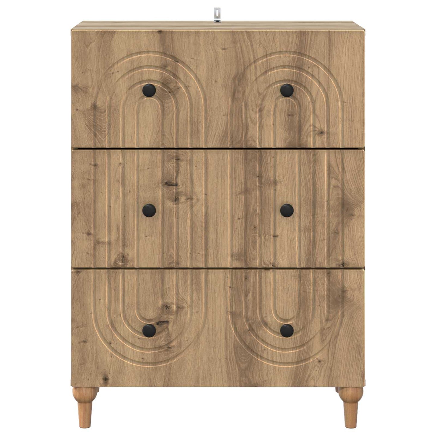 Skuffeskap Artisan eik 66 x 34,5 x 90 cm Konstruert tre