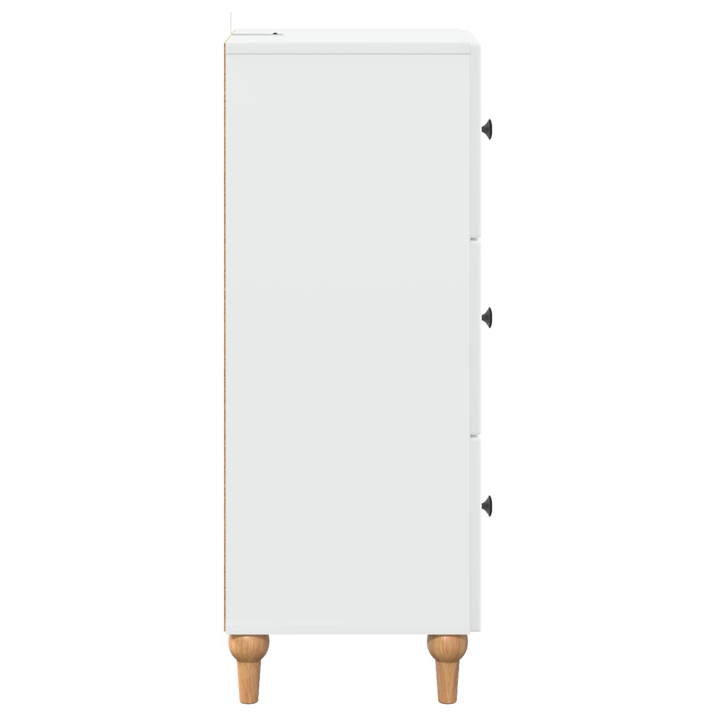 Skuffeskap Hvit 33 x 34,5 x 90 cm Konstruert tre