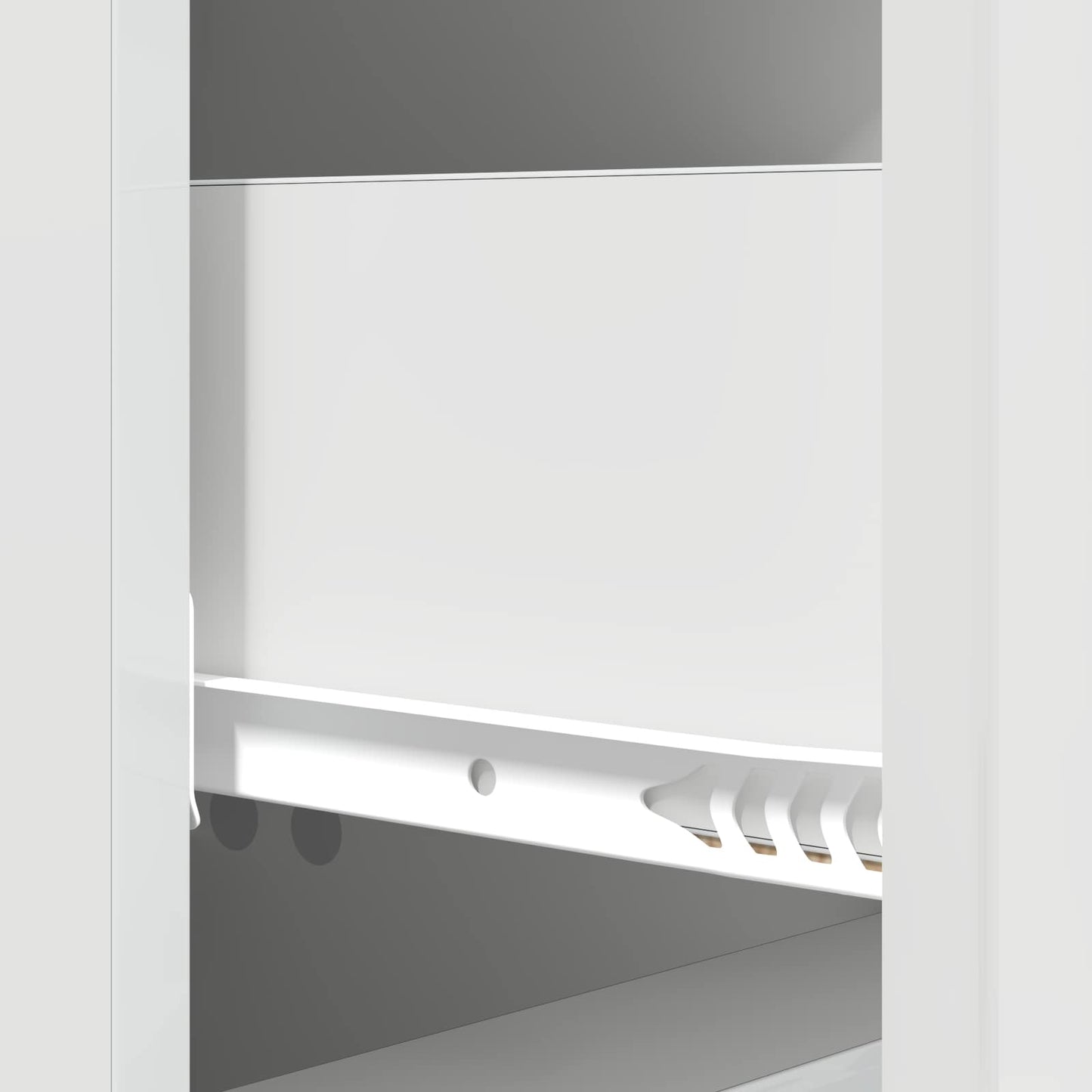 Skuffeskap Høgglans hvit 33 x 34,5 x 90 cm Konstruert tre