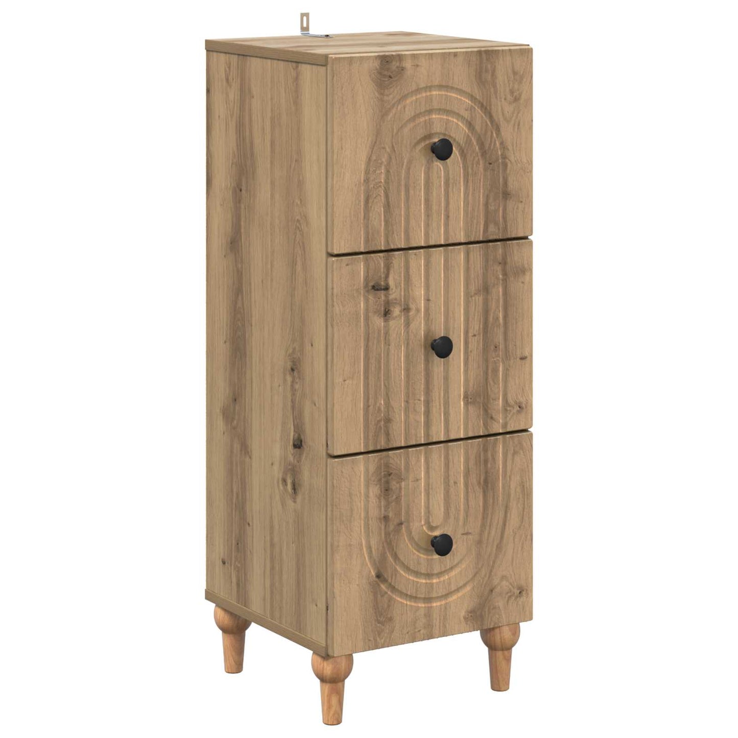 Skuffeskap Artisan eik 33 x 34,5 x 90 cm Konstruert tre