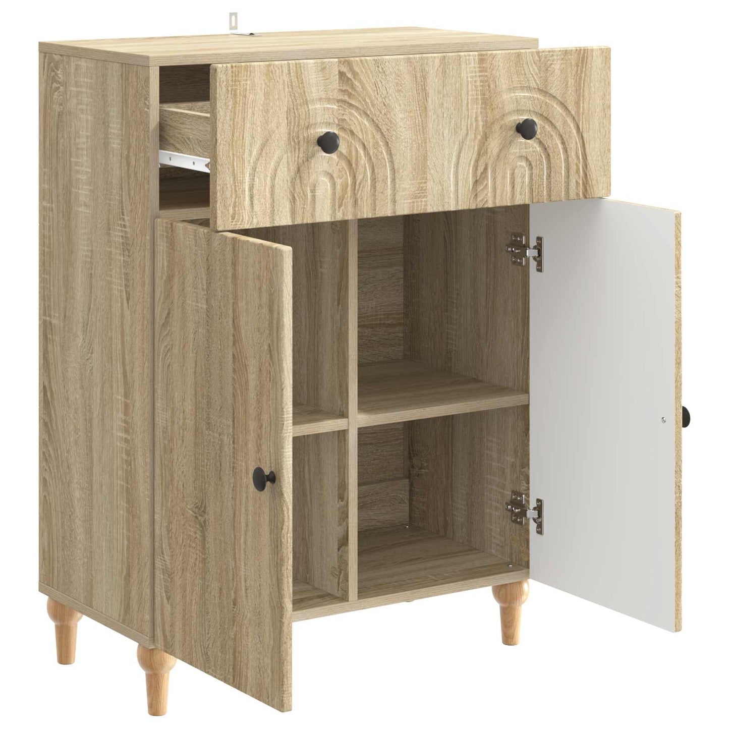 Serviesskap Sonoma eik 66 x 34,5 x 90 cm Konstruert tre