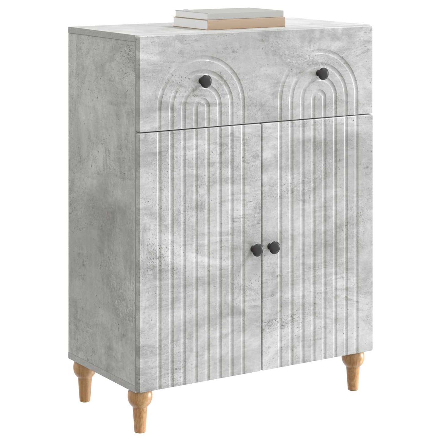 Serviesskap Betonggrå 66 x 34,5 x 90 cm Konstruert tre