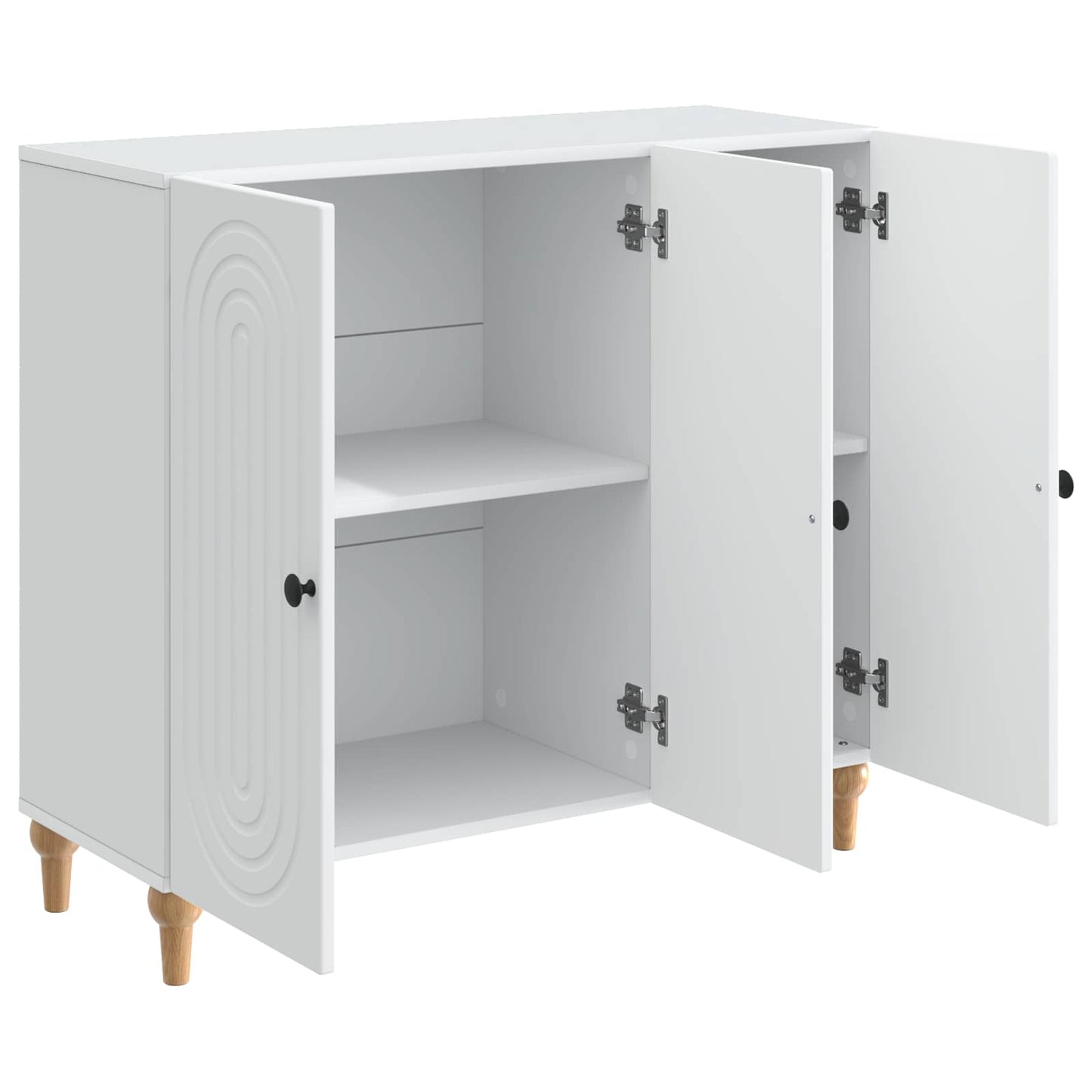 Serviesskap Hvit 89 x 34,5 x 80 cm Konstruert tre