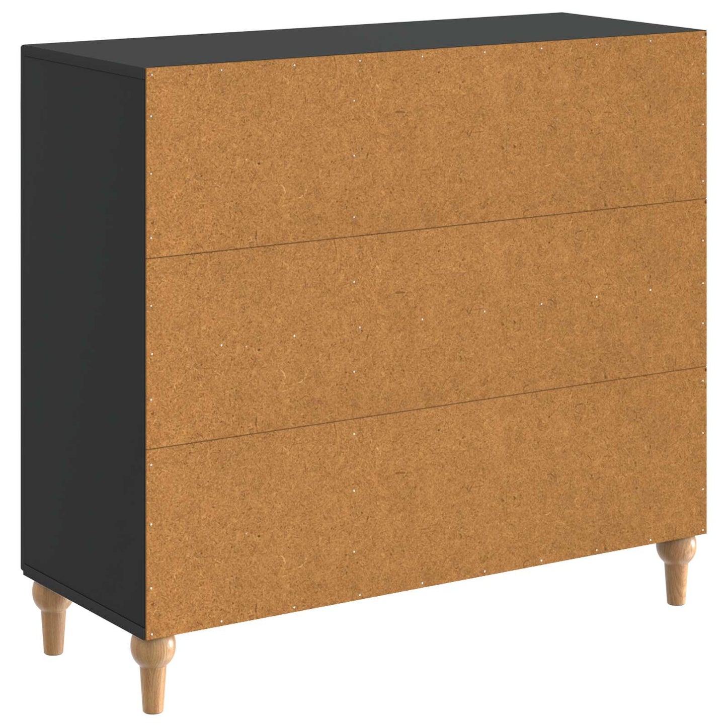 Serviesskap Svart 89 x 34,5 x 80 cm Konstruert tre