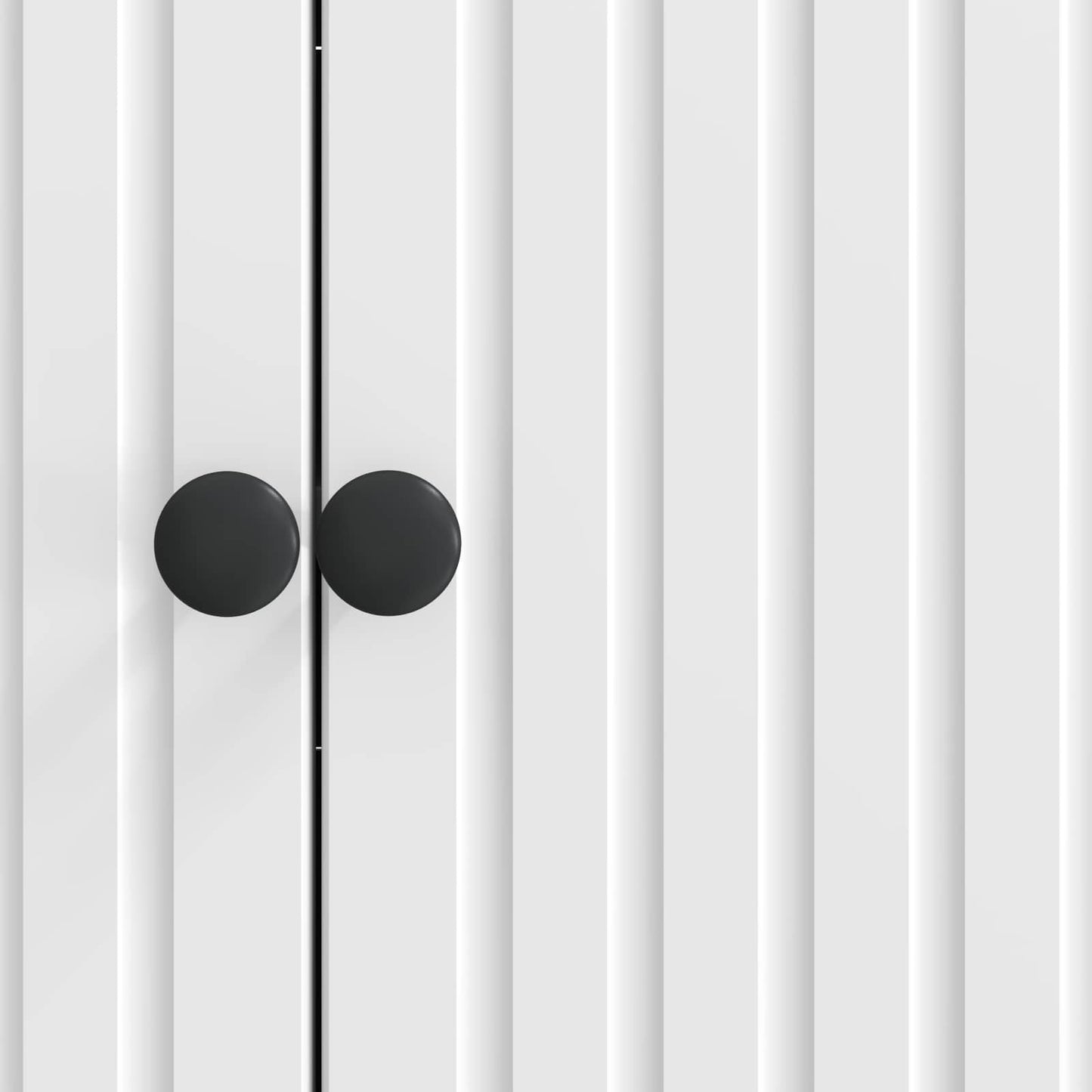 Serviesskap Høgglans hvit 89 x 34,5 x 80 cm Konstruert tre