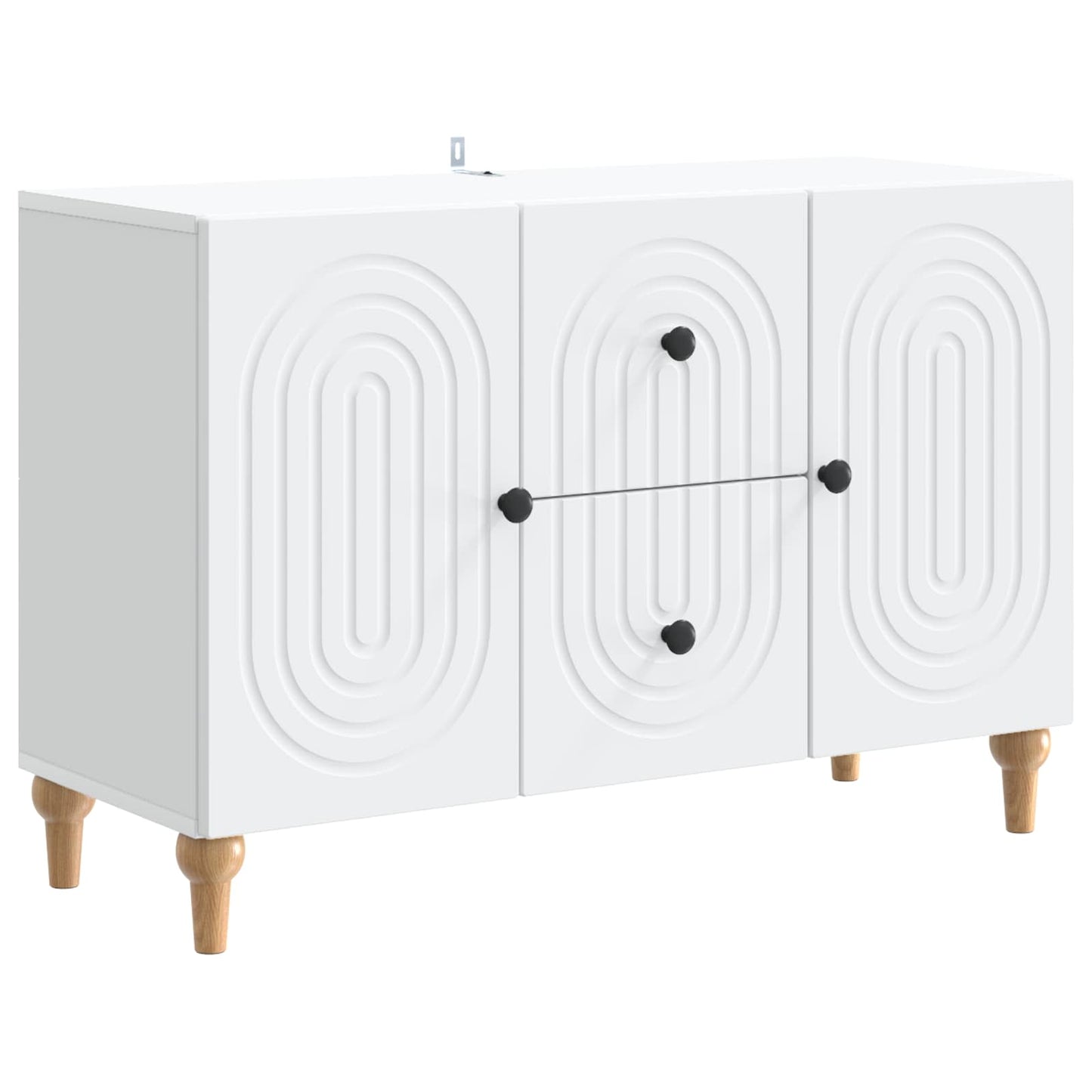 TV-skap med skuff Hvit 89 x 34,5 x 60 cm Konstruert tre