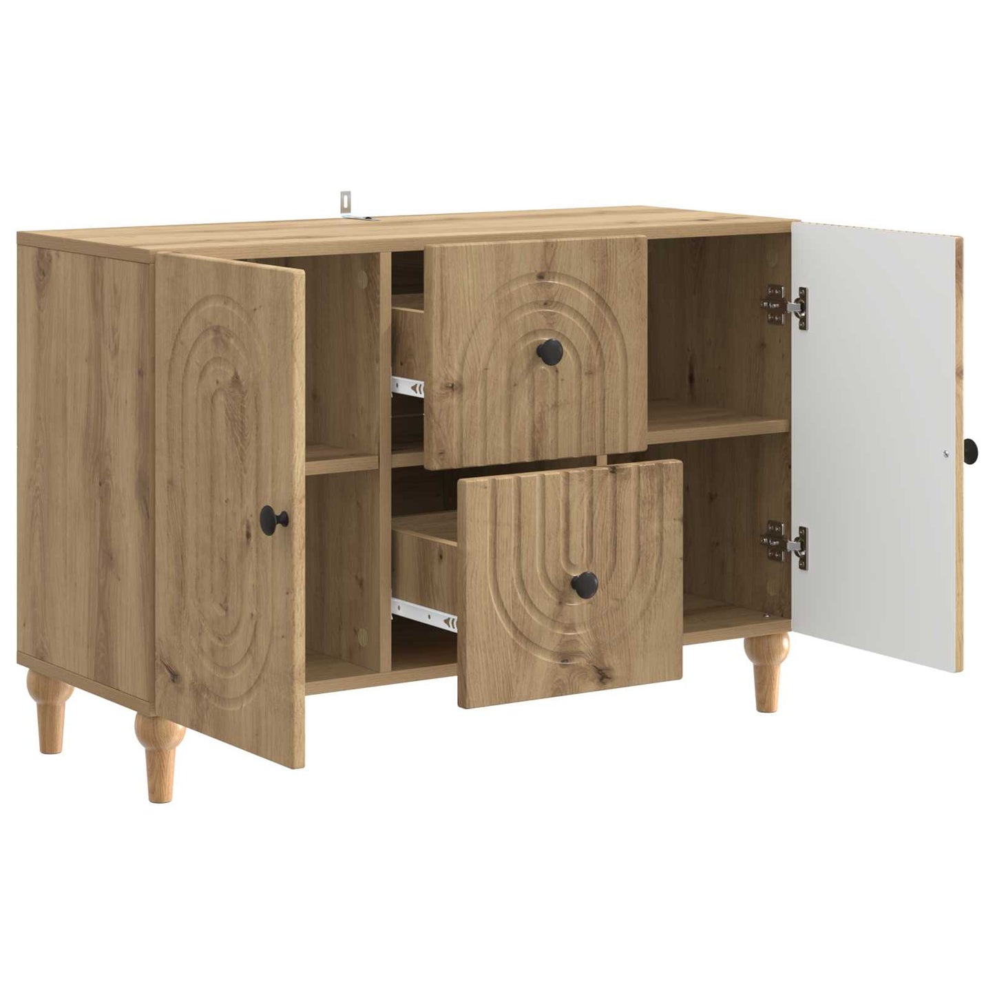 TV-skap med skuff Artisan eik 89 x 34,5 x 60 cm Konstruert tre