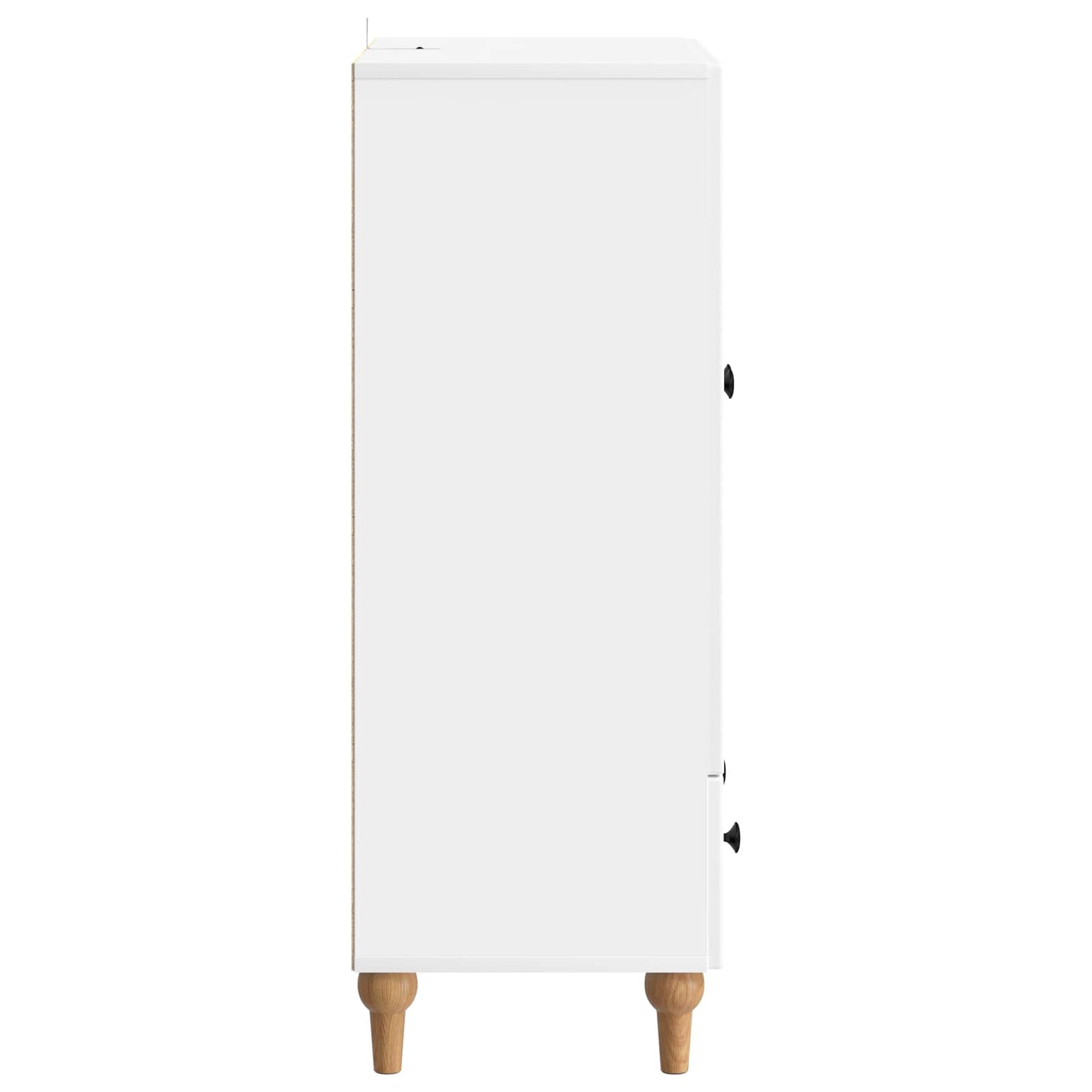 Serviesskap med skuff Hvit 66 x 34,5 x 95 cm Konstruert tre